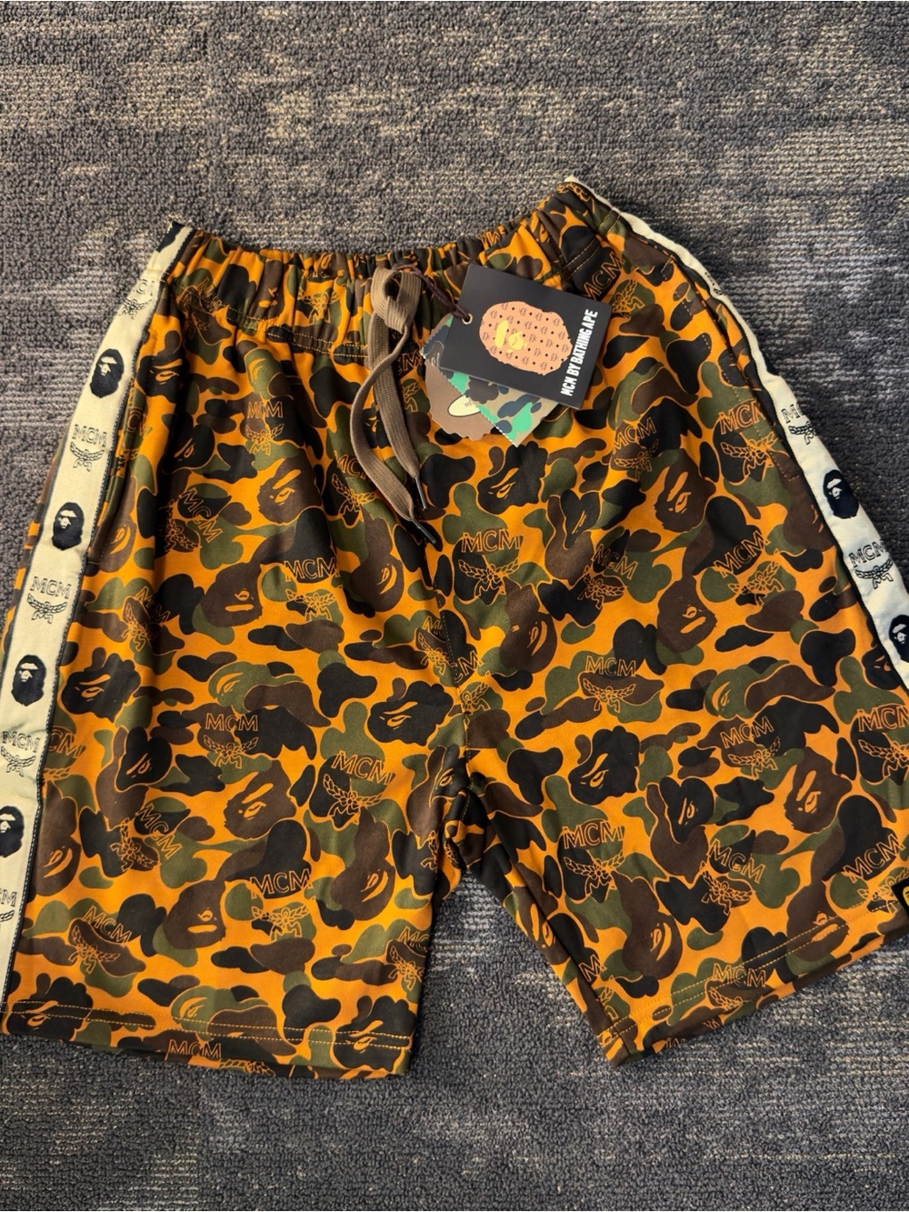 MCM X Bape Camo Shorts